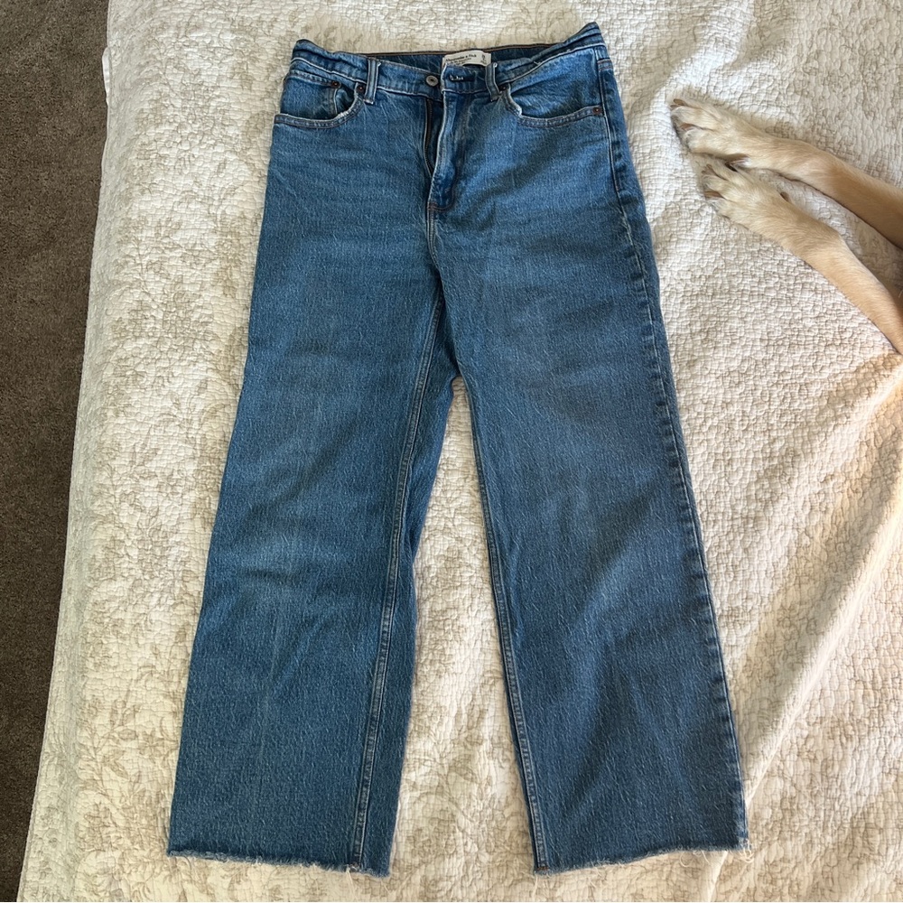 Abercrombie & Fitch Straight Leg Blue Jeans